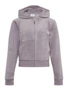 Jc Diamante Zip Thru Hood Tops Sweat-shirts & Hoodies Hoodies Purple J...