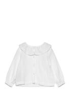 Cheesecloth Cotton Blouse Tops Blouses & Tunics White Mango