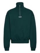 Wblee Half Zip Tops Sweat-shirts & Hoodies Sweat-shirts Green Woodbird