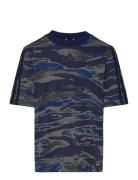 J Camo T Sport T-shirts Short-sleeved Navy Adidas Sportswear