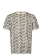 T-Shirt Tops T-shirts Short-sleeved Beige EA7