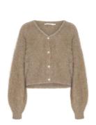 Sanagz Cardigan Tops Knitwear Cardigans Beige Gestuz