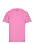 Cotton Jersey Crewneck Tee Tops T-shirts Short-sleeved Pink Ralph Laur...