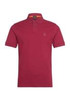 Passenger Tops Polos Short-sleeved Burgundy BOSS