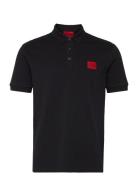 Dereso222 Tops Polos Short-sleeved Black HUGO