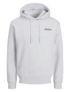 Jjbeau Sweat Hood Ln Tops Sweat-shirts & Hoodies Hoodies Grey Jack & J...