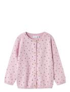 Nmfbasine Ls Knit Card Tops Knitwear Cardigans Pink Name It