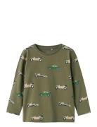 Nmmbimmo Ls Top Tops T-shirts Long-sleeved T-shirts Green Name It