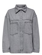 Onlemmie L/S Shirt Grey Dnm Azg Noos Farkkutakki Denimtakki Grey ONLY