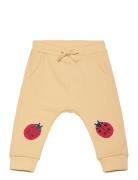 Sweatpants Knee Patch Bottoms Sweatpants Yellow Lindex