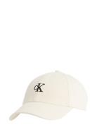 Monogram Embroidery Baseball Cap Accessories Headwear Caps White Calvi...