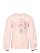 T-Shirt Ls Tops T-shirts Long-sleeved T-shirts Pink Minymo