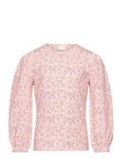 T-Shirt Ls Aop Tops T-shirts Long-sleeved T-shirts Pink Minymo