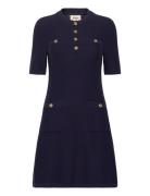 Roxanne Dress Lyhyt Mekko Navy Jumperfabriken