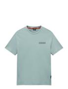 S-Vanni Ss Tops T-shirts Short-sleeved Green Napapijri