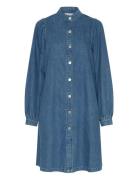 Mschelena Shirt Dress Lyhyt Mekko Blue MSCH Copenhagen