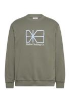 Crossing Sweatshirt Tops Sweat-shirts & Hoodies Sweat-shirts Khaki Gre...