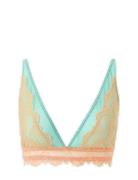Lace Plunge Bralette Lingerie Bras & Tops Soft Bras Bralette Blue Unde...