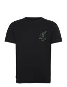 Airborne T-Shirt Tops T-shirts Short-sleeved Black Makia