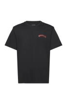 Graphic Tee Tops T-shirts Short-sleeved Black Wrangler