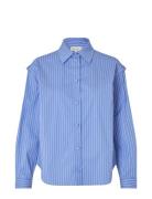 Zandiedea Tops Shirts Long-sleeved Blue Dea Kudibal