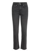 Slim Straight Jeans Bottoms Jeans Straight-regular Black Gina Tricot