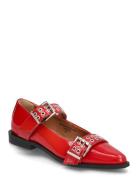 Biavictoria Double Buckle Ballet Flat Nappalak Ballerinat Red Bianco