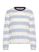 Tight Cotton Ivy Knit Tops Knitwear Jumpers Blue Mads Nørgaard