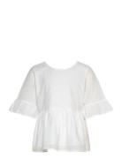 Tnnancy S_S Top Tops T-shirts Short-sleeved White The New