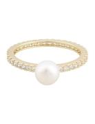 Rio Small Pearl Ring G/White Sormus Korut Gold SNÖ Of Sweden