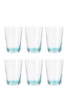 Hue Tumbler Home Tableware Glass Drinking Glass Blue Broste Copenhagen