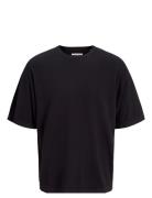 Jjeemil Knit Tee Ss Ln Tops T-shirts Short-sleeved Black Jack & J S