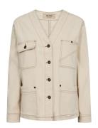 Mmefe Clay Jacket Farkkutakki Denimtakki Cream MOS MOSH