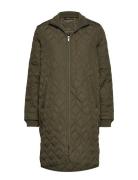 Padded Quilt Coat Tikkitakki Green Ilse Jacobsen