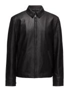 Leather Jacket Nahkatakki Black Polo Ralph Lauren