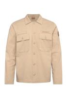 Mmgmarcello Uniform Overshirt Tops Overshirts Beige Mos Mosh Gallery