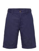 Straight Fit Linen-Cotton Short Bottoms Shorts Navy Ralph Lauren Kids