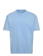 Hco. Guys Knits Tops T-shirts Short-sleeved Blue Hollister