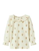Nmfgavo Eug Ls Slim Top Lil Tops T-shirts Long-sleeved T-shirts Beige ...