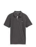 Basic Polo With Contrast Tops Polos Short-sleeved Grey Tom Tailor