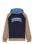 Hmlessen Hoodie Tops Sweat-shirts & Hoodies Hoodies Navy Hummel