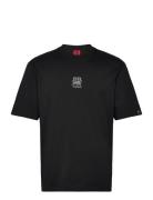 Deckies_Rb Tops T-shirts Short-sleeved Black HUGO