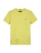 Essential Cotton Reg Tee Ss Tops T-shirts Short-sleeved Yellow Tommy H...