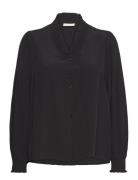Shirt Tops Blouses Long-sleeved Black FREE/QUENT