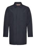 Water Repellent Mac Coat Ohut Pitkä Takki Navy Lindbergh Black