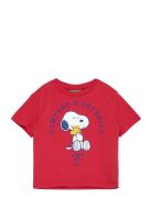 T-Shirt Tops T-shirts Short-sleeved Red United Colors Of Benetton