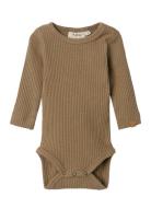 Nbmrajo Mab Ls Slim Body Lil Bodies Long-sleeved Khaki Green Lil'Ateli...