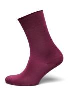 Laura Socks Lingerie Socks Regular Socks Burgundy Mp Denmark