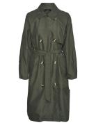 Vmdoreensoffy Long Trenchcoat Ent Trenssi Takki Khaki Green Vero Moda