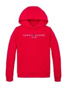 U Corp Logo Ess Hoodie Tops Sweat-shirts & Hoodies Hoodies Red Tommy H...